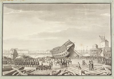 Den siste akten til engelskmennene i København av Christoffer Wilhelm Eckersberg