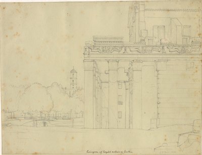 En del av Via Sacra, på Forum Romanum med Antonius- og Faustina-tempelet og utsikt mot Campidoglio, Roma av Christoffer Wilhelm Eckersberg