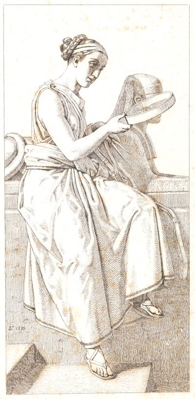 Årsaken. Allegorisk figur av Christoffer Wilhelm Eckersberg