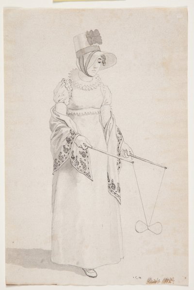 Foreløpig studie for "Utsikt fra Meudon Castle nær Paris" av Christoffer Wilhelm Eckersberg