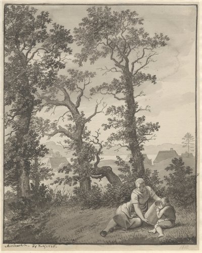 Fra området rundt Skjoldnæsholm av Christoffer Wilhelm Eckersberg