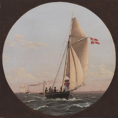 Seiler fra København til Charlottenlund av Christoffer Wilhelm Eckersberg