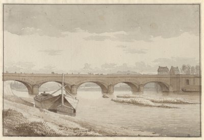 Seinebroen ved Neuilly, Paris, 13. mai 1812 av Christoffer Wilhelm Eckersberg