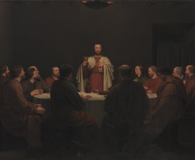 Det siste måltid. Altertavle av Christoffer Wilhelm Eckersberg