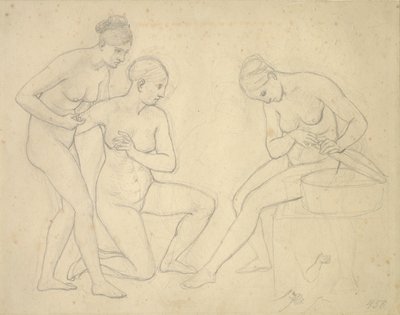 Utkast til bildet av Cekrops døtre. av Christoffer Wilhelm Eckersberg