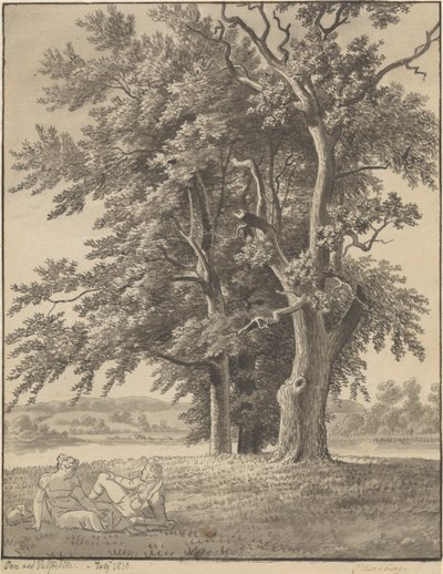 Øya ved Valsølille av Christoffer Wilhelm Eckersberg