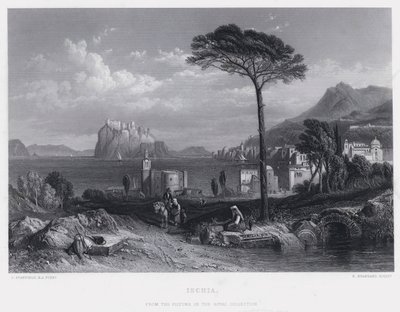 Ischia (gravering) av C. (after) Stanfield