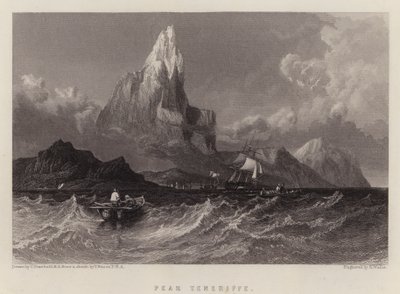 Peak Teneriffe (farge litho) av C. (after) Stanfield