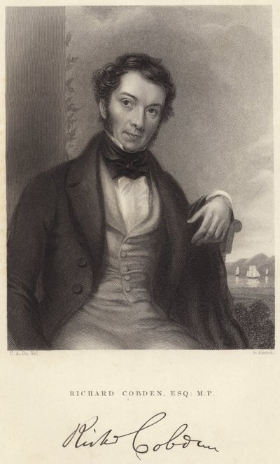 Richard Cobden, Esquire, MP (gravering) av C. A. du Val and Co.