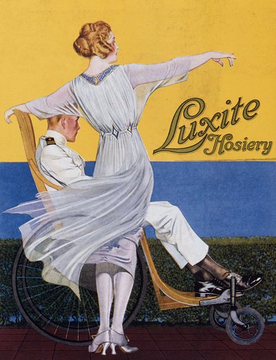 Annonse for Luxite Hosiery, fra magasinet Vogue, 1919 av C. Coles Phillips