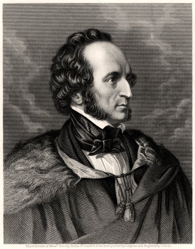 Mendelssohn, 1800-tallet av C. Cook
