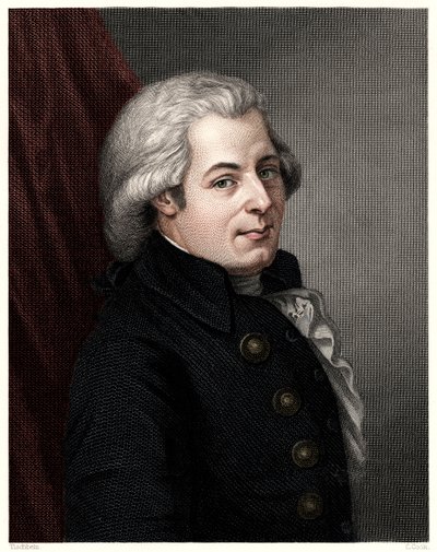 Mozart, c1777, 1800-tallet. av C. Cook