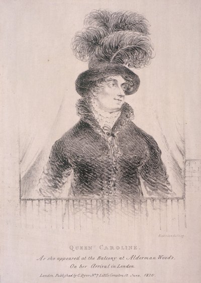 Caroline, konsort av George IV, 1820 av C Dyer