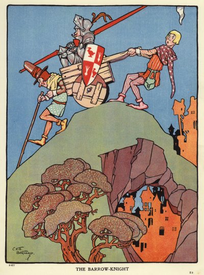 Barrow-ridderen (farge litho) av C. E. B. Bernard