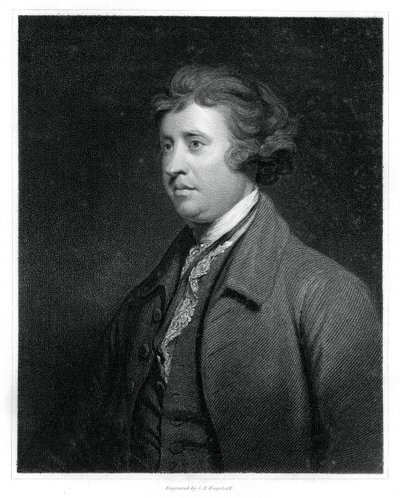 Edmund Burke , anglo-irsk statsmann, forfatter, orator, politisk teoretiker og filosof, 1834. av C. E. Wagstaff