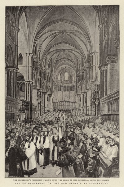 Enthronement of the New Primate på Canterbury av C. Hentschell
