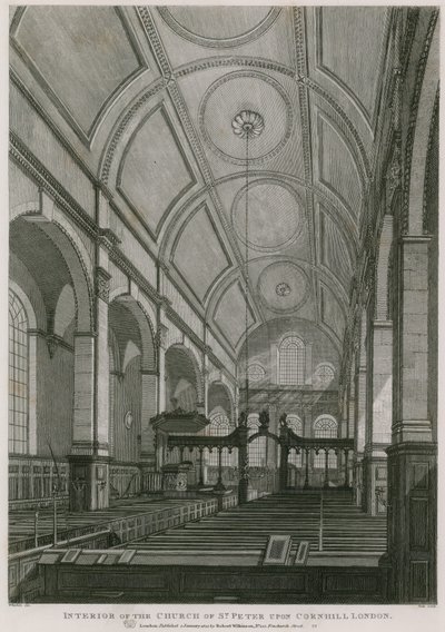 Church of St Peter upon Cornhill, London av C. John Mayle Whichelo