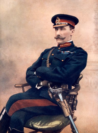 Generalløytnant Sir HC Chermside, kommanderende 14. brigade i Sør-Afrika, 1902. av C Knight