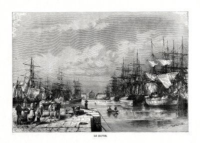 Le Havre, Normandie, Nord-Frankrike, 1879 av C. Laplante