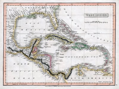 Et kart over Vestindia, 1808. av C Smith