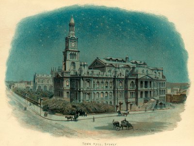 Rådhus, Sydney, New South Wales, Australia, 1896. av C. Wilkinson