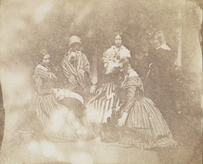 34. Kunstneriske grupper i forskjellige positurer, ca. 1845. av Calvert Jones