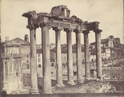 Temple of Concord, Roma, 1850-tallet. av Calvert Jones