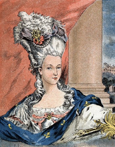 Portrett av Marie Antoinette av Lorraine Habsburg, dronning av Frankrike (1755-1793). av Camille Gilbert