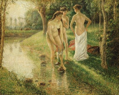 Badende, 1896 av Camille Jacob Pissarro