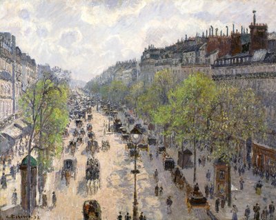 Boulevard Montmartre, våren, 1897 av Camille Jacob Pissarro