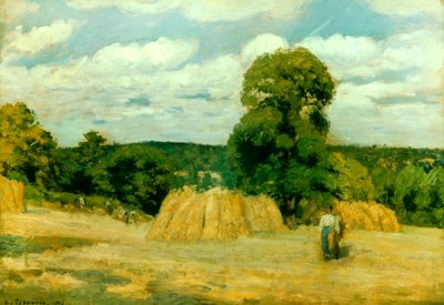 Høst i Montfoucault, 1876 av Camille Jacob Pissarro