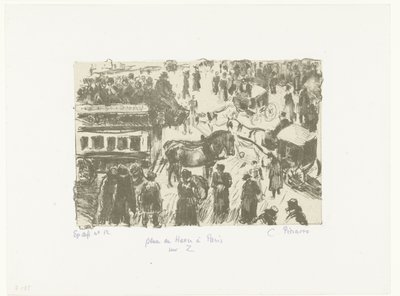 Place du Havre Place du Havre i Paris på Z (tittel på objekt) av Camille Jacob Pissarro