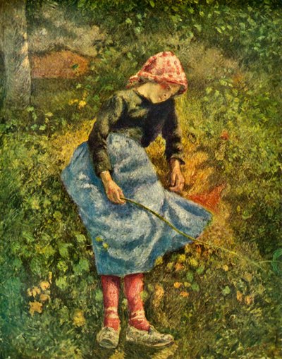 Sittende bondekvinne, 1881, 1939. av Camille Jacob Pissarro