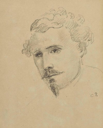 Selvportrett, ca. 1853. av Camille Jacob Pissarro