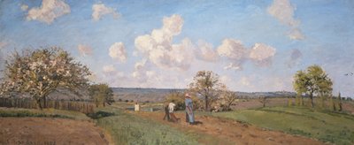 Våren, 1872 av Camille Jacob Pissarro
