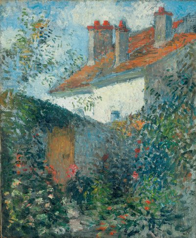 Studer ved Pontoise, ca. 1878 av Camille Jacob Pissarro