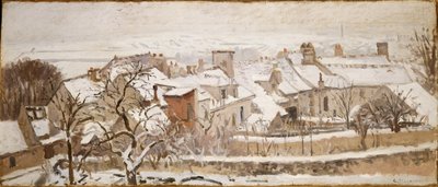 De fire årstider: vinter, 1872 av Camille Jacob Pissarro