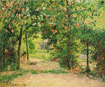 Hagen i Eragny våren 1894 av Camille Jacob Pissarro