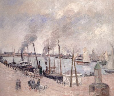 Havnen i Le Havre av Camille Jacob Pissarro