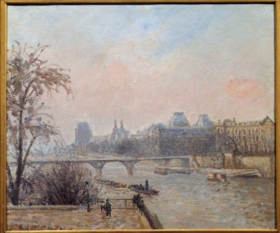Seinen og Louvre i 1903 Maleri av Camille Pissarro (1830-1903) 1903 Søn. 0,46x0,55 m Paris, musee d