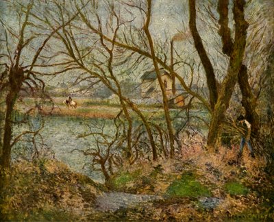 Vedhoggeren, 1878, 1939. av Camille Jacob Pissarro