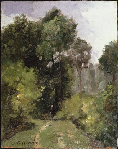 Under trærne, 1864 av Camille Jacob Pissarro