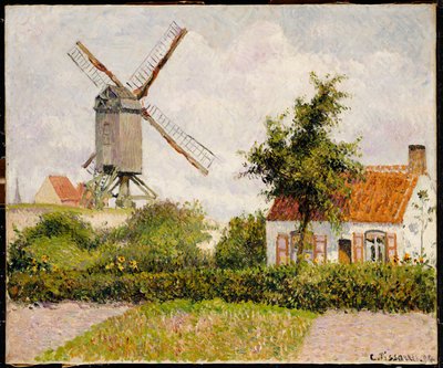 Vindmølle i Knokke, Belgia, 1894 av Camille Jacob Pissarro