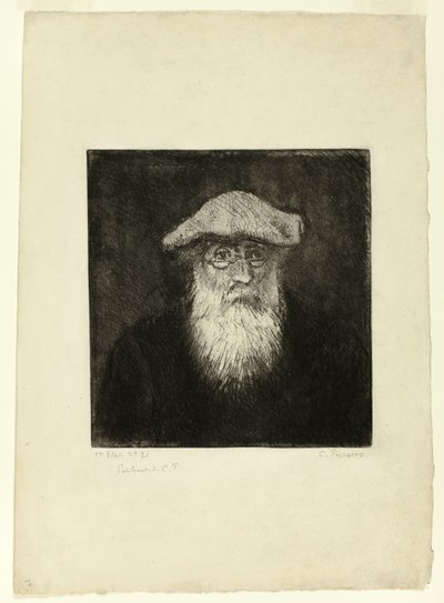 Camille Pissarro, et selvportrett av Camille Pissarro