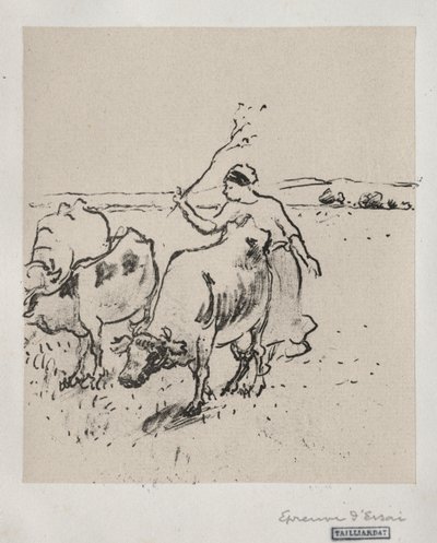 Cowherder av Camille Pissarro