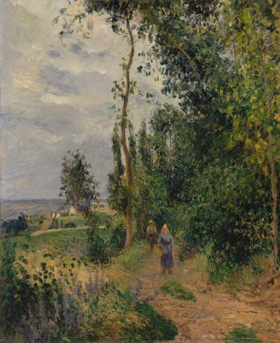 Côte des Grouettes, nær Pontoise, sannsynligvis 1878. av Camille Jacob Pissarro