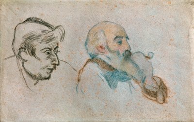 Dobbeltportretter av Gauguin og Pissarro … av Camille Pissarro