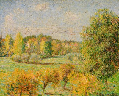 Høsteffekt, valnøtt, Eragny av Camille Pissarro