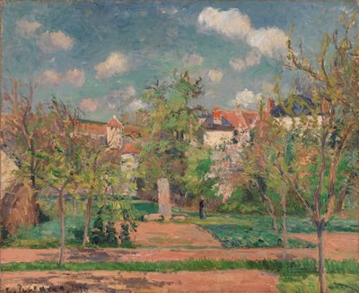 Hage i fullt sollys av Camille Pissarro