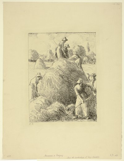 Hømakere av Eragny av Camille Pissarro